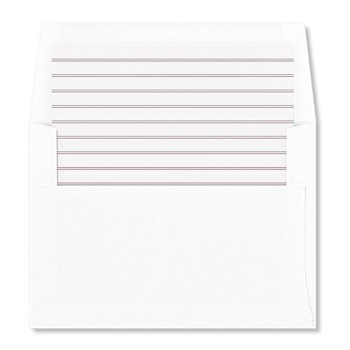 Our Merriest Year Envelope Liners Chocolate Standard