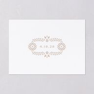 Papel Picado De Mexico Save The Date Cards Taupe Signature smooth Blank No Standard