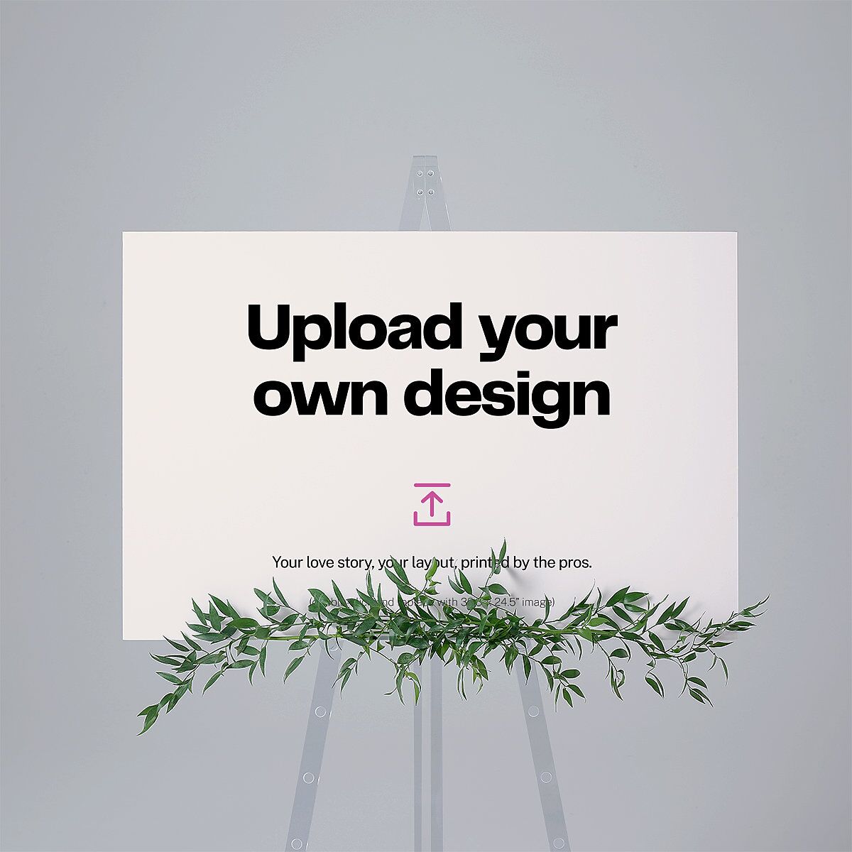 Upload Your Own Design Landscape 24"x36" Seating Chart Pure White Standard Indoor Foam Core L Seating