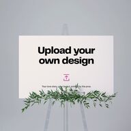 Upload Your Own Design Landscape 24"x36" Seating Chart Pure White Standard Indoor Foam Core L Seating