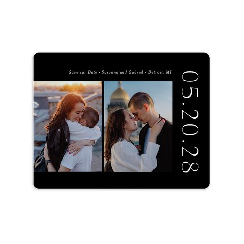 Timeless Love Save The Date Magnets Midnight Magnet Paper