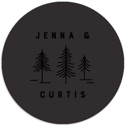Iconic Mountain Wedding Stickers Licorice Circle