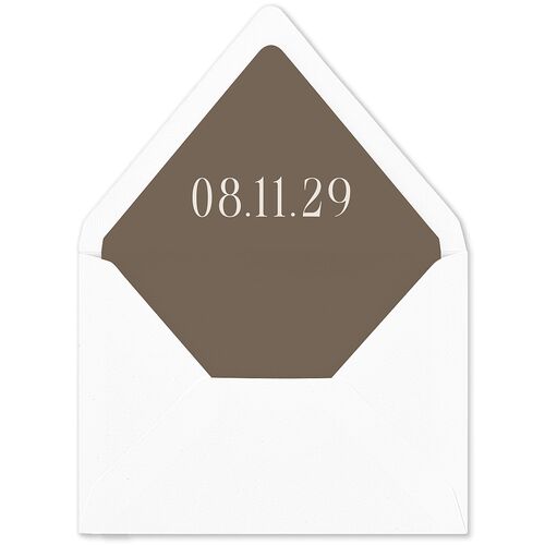 Timeless Lockup Euro Envelope Liners Mocha Luxe