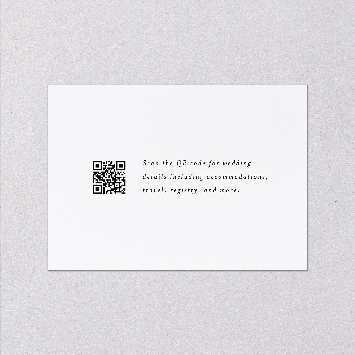 Shining Leaves Wedding Enclosure Cards — view 2