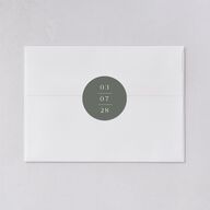 Western Cactus Wedding Stickers Eucalyptus Circle