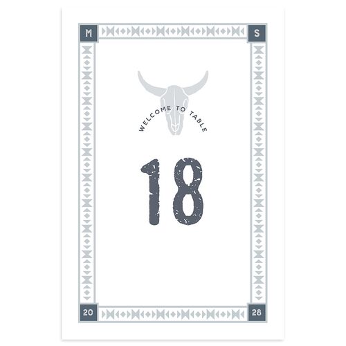 Hitched in Texas Table Numbers Midnight Navy Signature