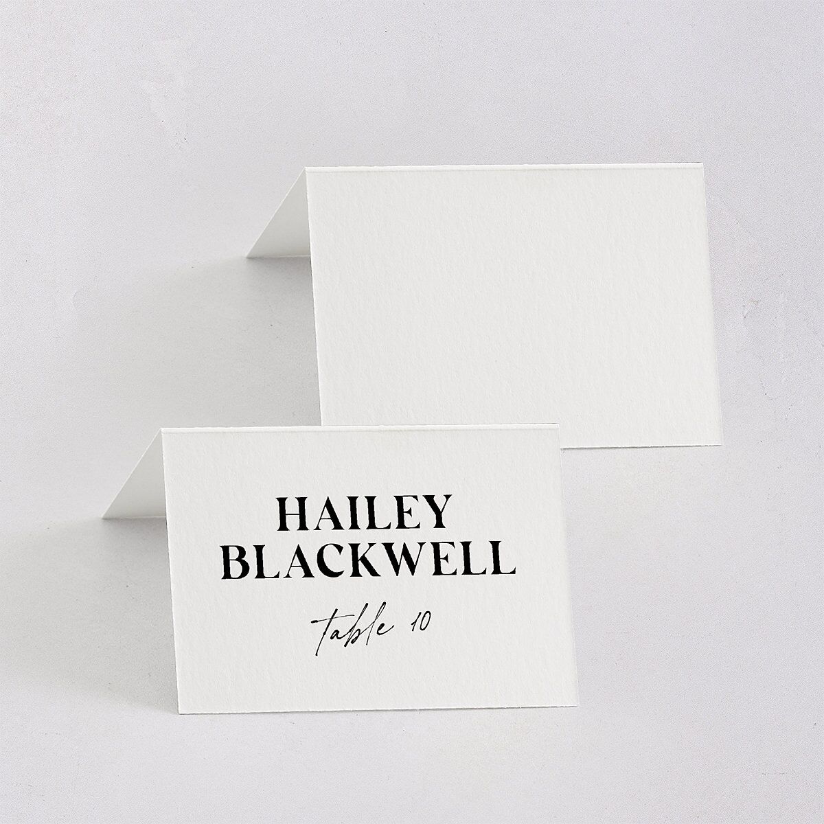 Happily Ever After Party Place Cards Pure White Signature