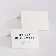 Happily Ever After Party  Place Cards Pure White Signature