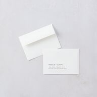 Palm and Protea Wedding Response Cards Sky Signature Standard
