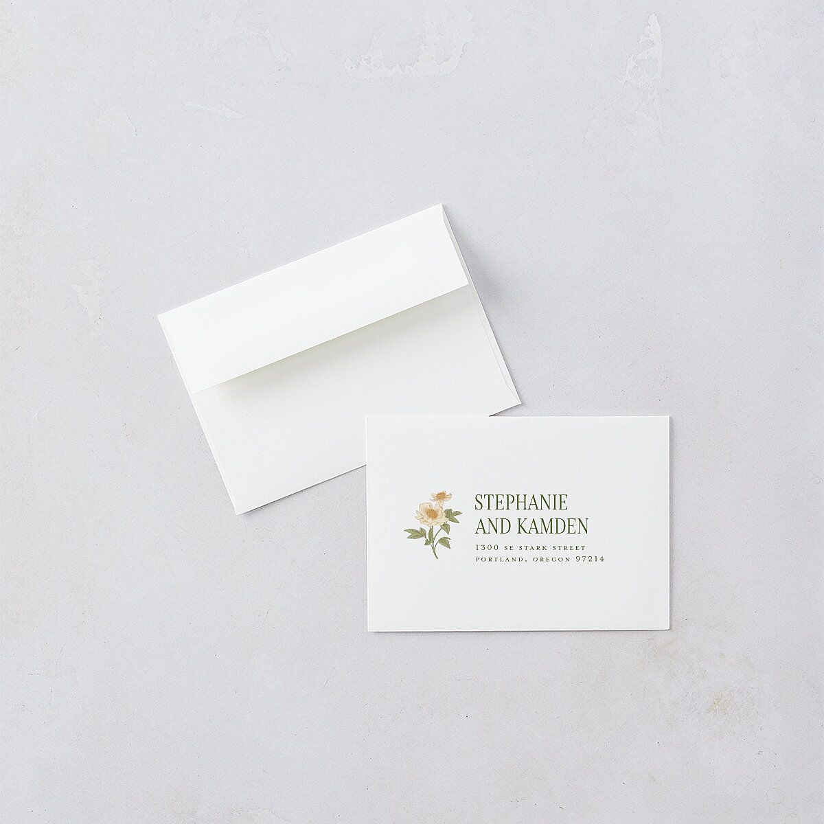 Floral Vintage Lattice Wedding Response Cards Champagne Signature Standard