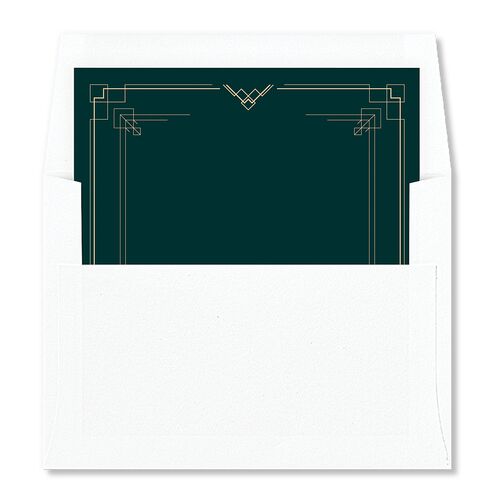 Vintage Hollywood Standard Envelope Liners Dark Emerald Standard