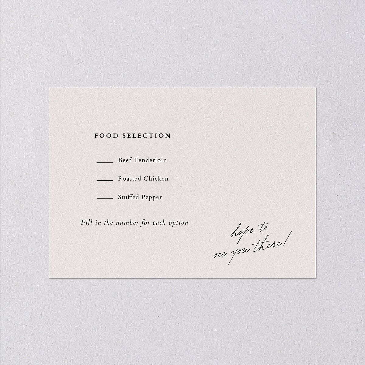 Elegant Editorial Page Wedding Response Cards Champagne Signature Standard