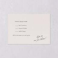 Elegant Editorial Page Wedding Response Cards Champagne Signature Standard