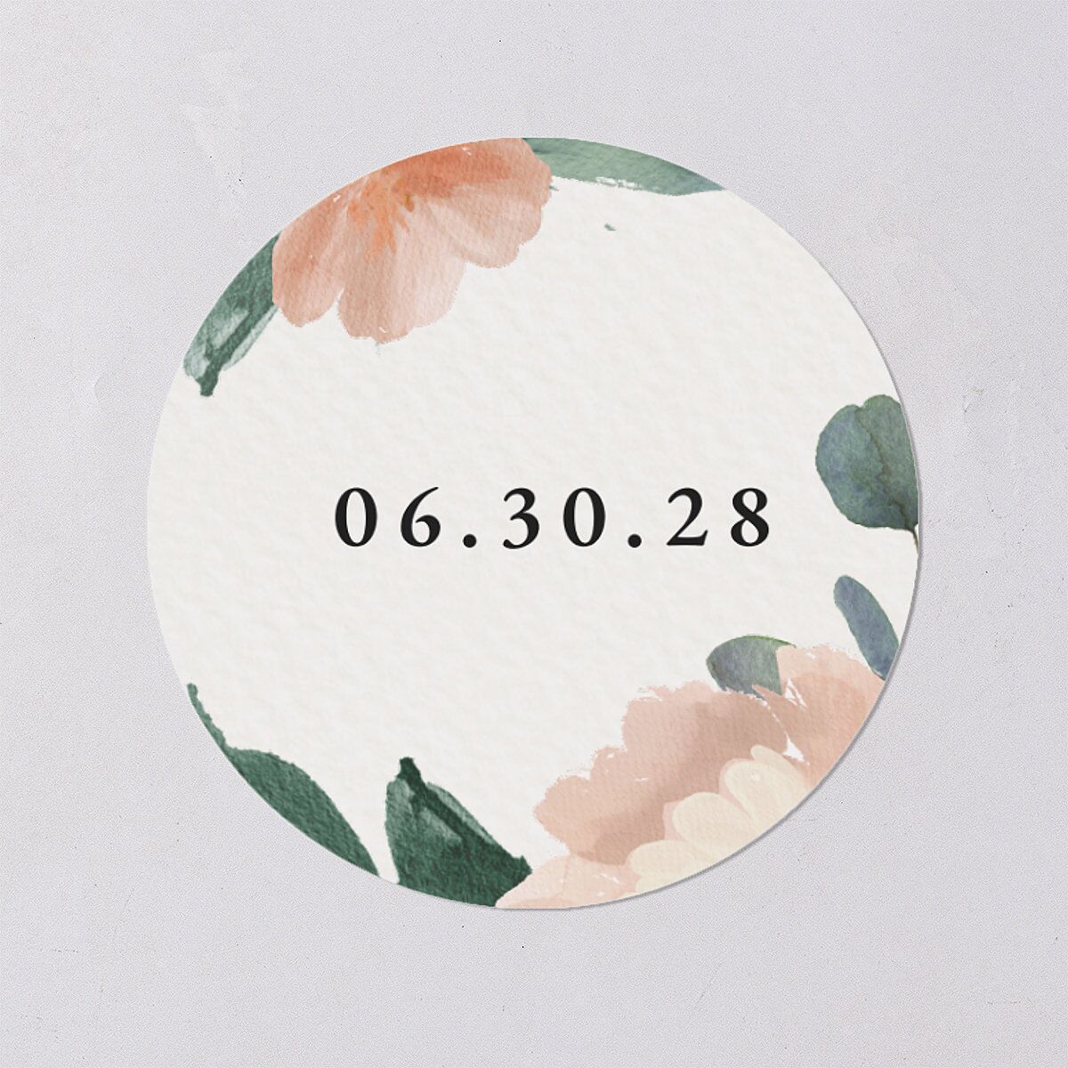 Exquisite Garden Wedding Stickers Blossom Circle