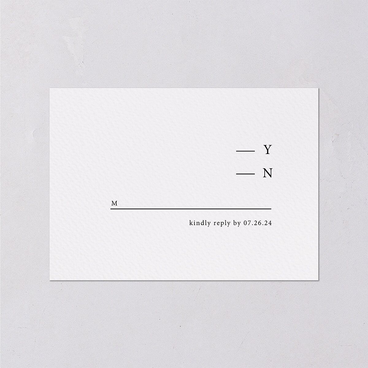 Natural Palette Wedding Response Cards Pure White Signature Standard