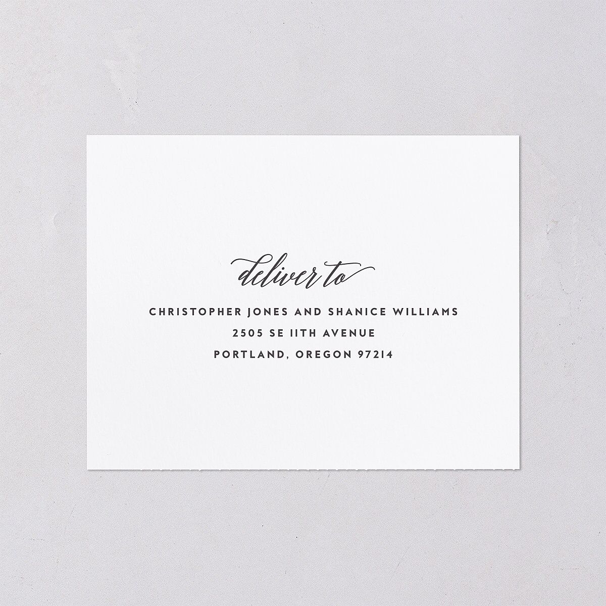 We Do All-in-One Wedding Invitations Medieval Grey Signature Light Both Recipient and Return Addresses No