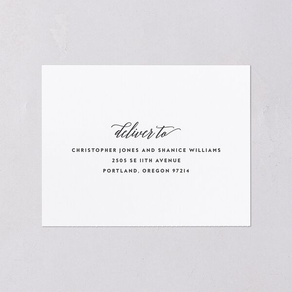We Do All-in-One Wedding Invitations Medieval Grey Signature Light Both Recipient and Return Addresses No