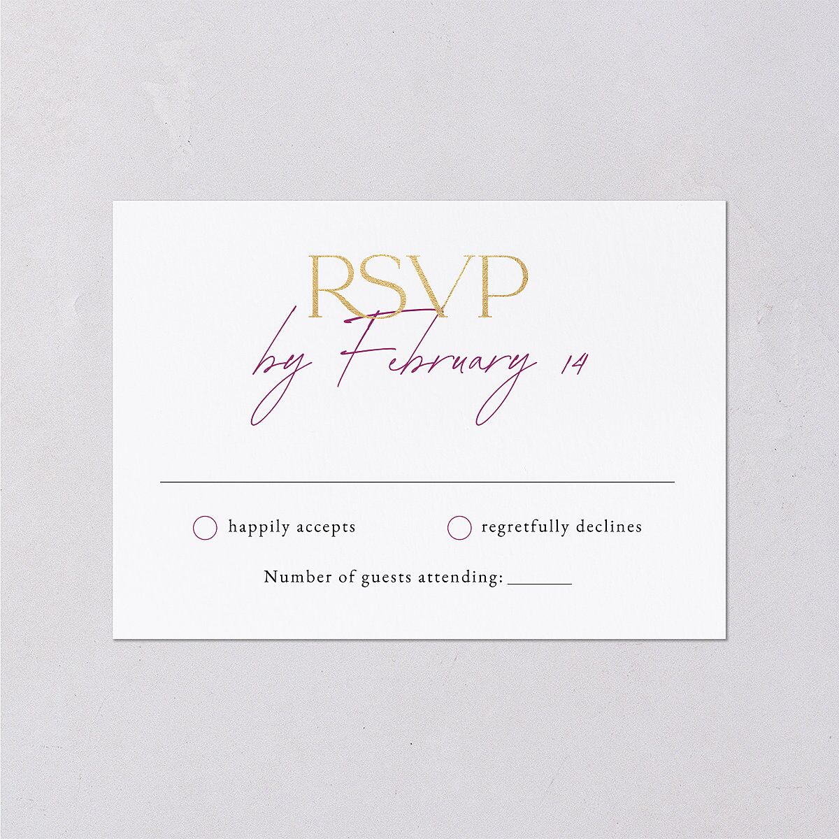 Ankara Print Wedding Response Cards Gold Marigold Signature Standard