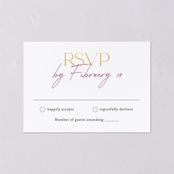 Ankara Print Wedding Response Cards Gold Marigold Signature Standard
