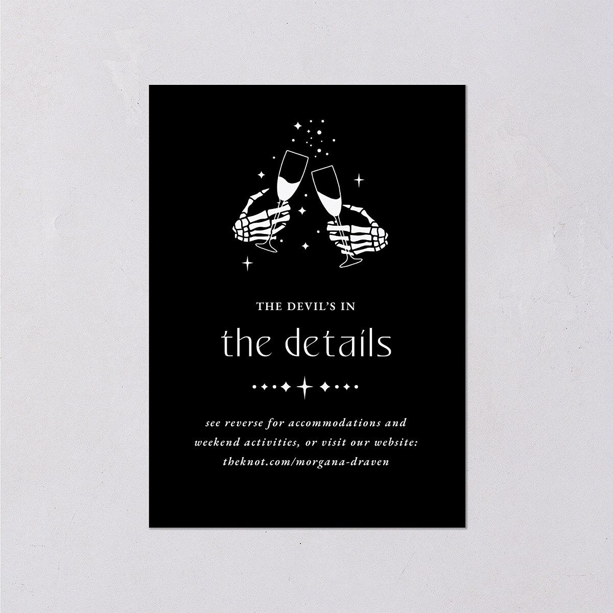 Til Death Do We Disco Wedding Enclosure Cards Licorice Signature