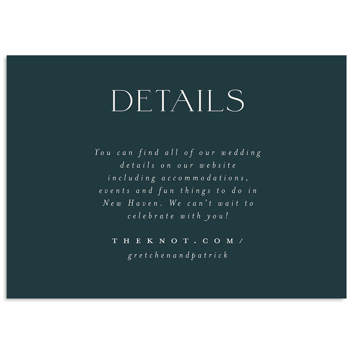 Storybook Filigree Wedding Enclosure Cards