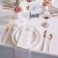Watercolor Chicago Table Numbers Licorice Signature