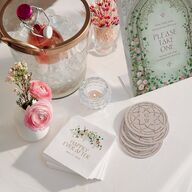 Fairytale Garden Bar Bended Tabletop Sign X-small Sage Standard Plastic XS Tabletop Bar