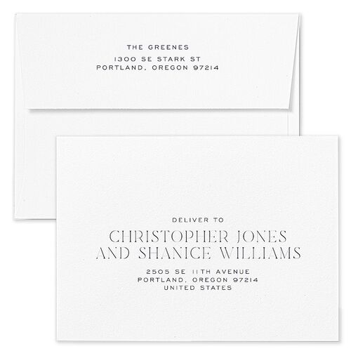 Hanukkah Grid Holiday Card Envelopes Blue Maritime Recipient Address Standard Signature