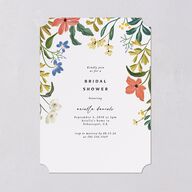 Vintage Garden Bridal Shower Invitations Rose Gold Signature Blank