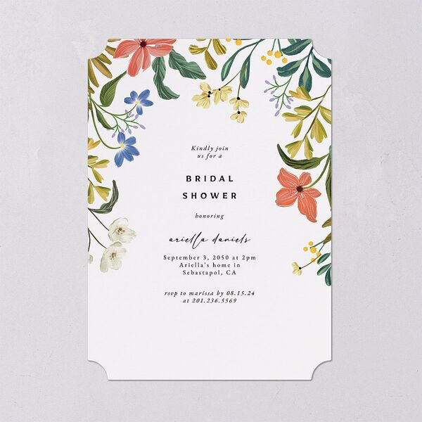 Vintage Garden Bridal Shower Invitations Rose Gold Signature Blank