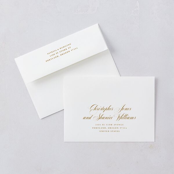 Opulent Garden Wedding Invitations Scottish Green Signature Blank No Standard