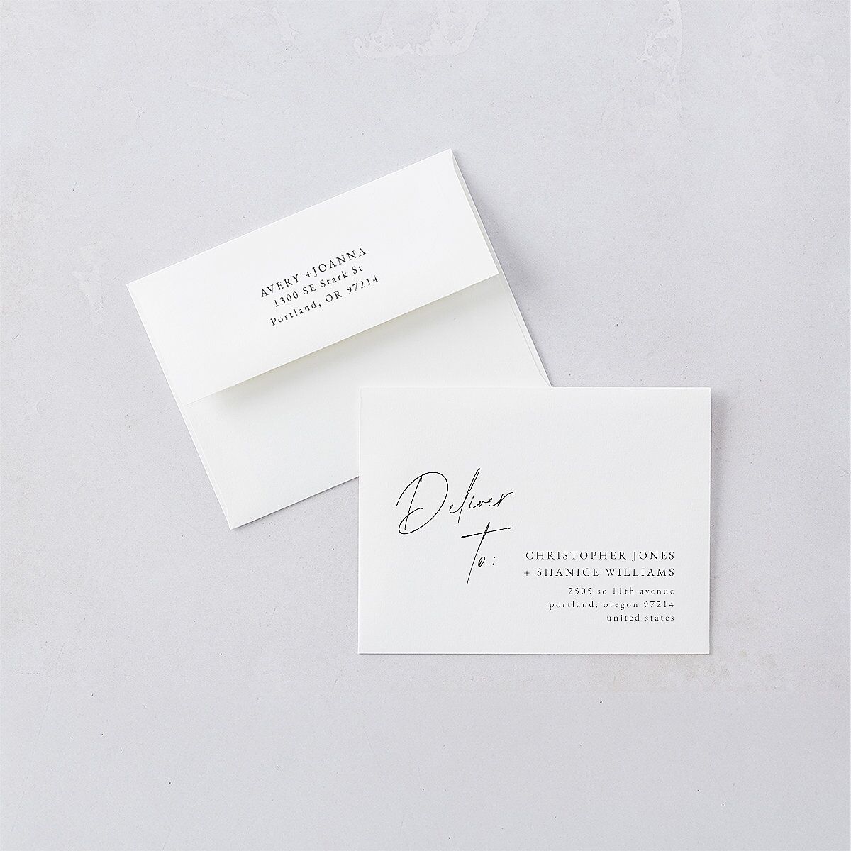Corner Script Save The Date Magnets Charcoal Magnet Paper