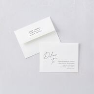 Corner Script Save The Date Magnets Charcoal Magnet Paper