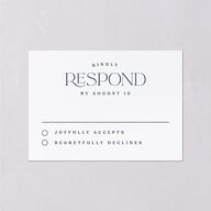 Classic Stack Wedding Response Cards Midnight Navy Signature Standard