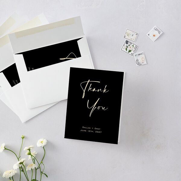 Simply Striking Thank You Cards Midnight