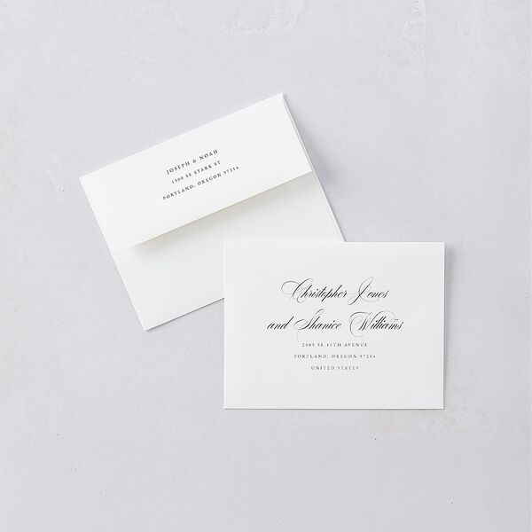 Formal Nautical Save the Date Petite Cards Midnight Signature smooth Blank No Standard