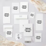 Upload Your Own Design Portrait Photo Thank You Cards Pure White