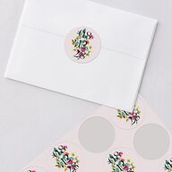 Indian Ascending Garland Wedding Stickers Peony Circle