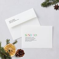 Big Cheers Holiday Cards Pure White Signature Blank Standard Portrait