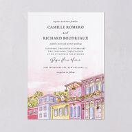 New Orleans Wedding Invitations Ice Blue Signature Blank No