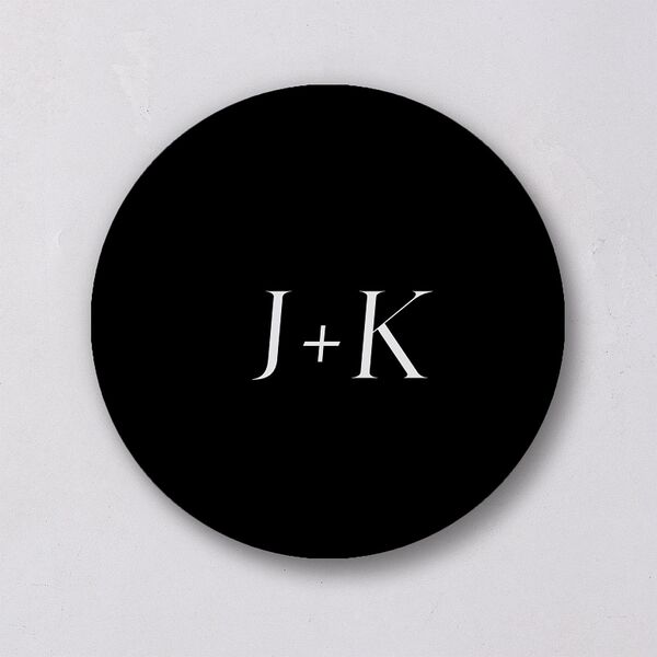 Modern Arch Wedding Stickers Pure White