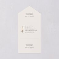Simple Bohemian Wildflowers All-in-One Wedding Invitations Cotton No Signature Light Both Recipient and Return Addresses