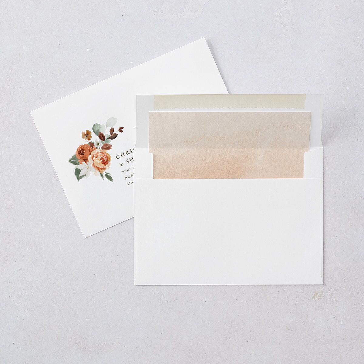 Eucalyptus Bouquet Wedding Invitations Terracotta Signature Blank No Standard