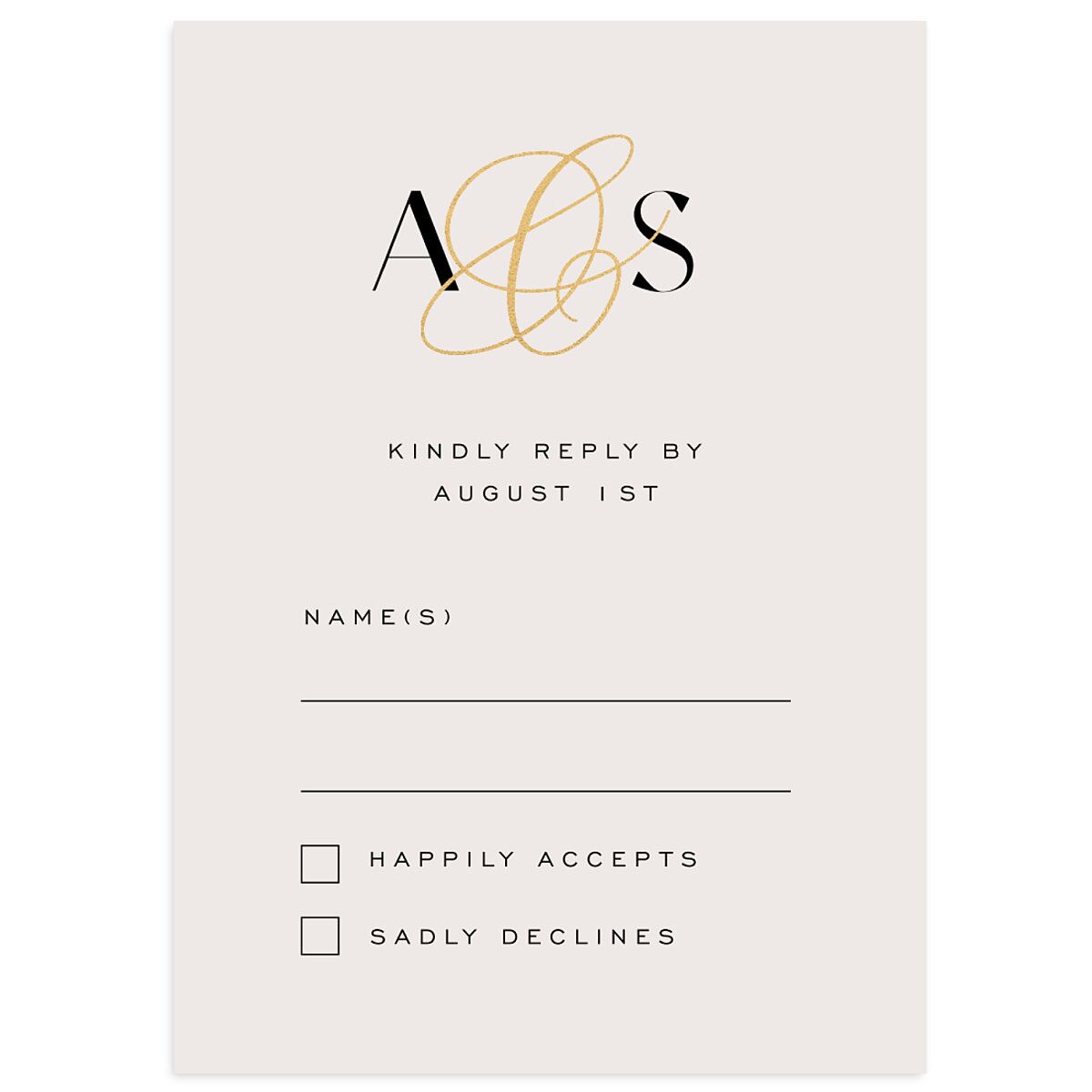 Together Wedding Response Cards