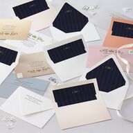 Sword and Roses Fantasy Garden Euro Envelope Liners Dark Navy Luxe