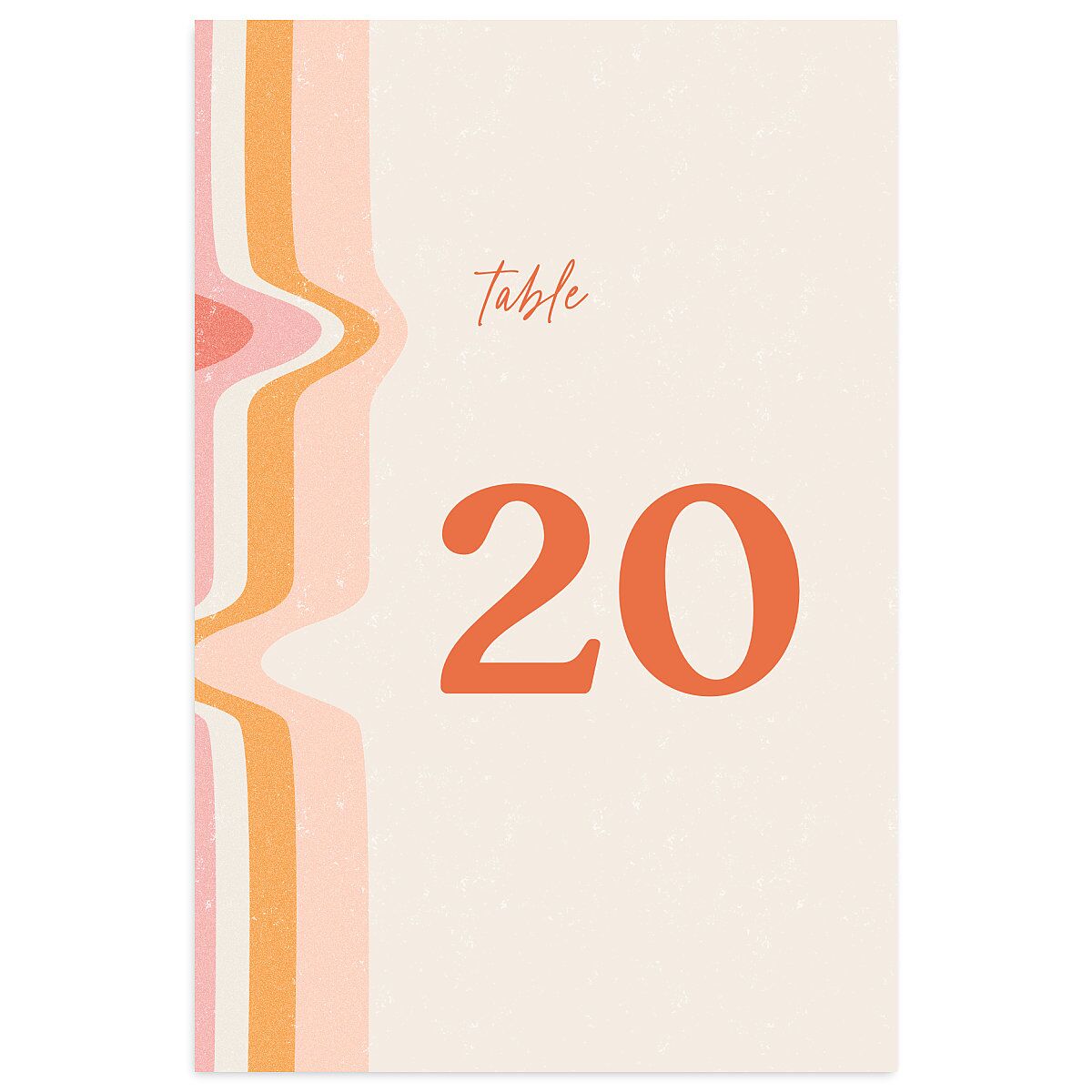Groovy Lines Table Numbers