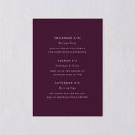 Formal Opulent Frame Wedding Enclosure Cards Bordeaux Gold Signature
