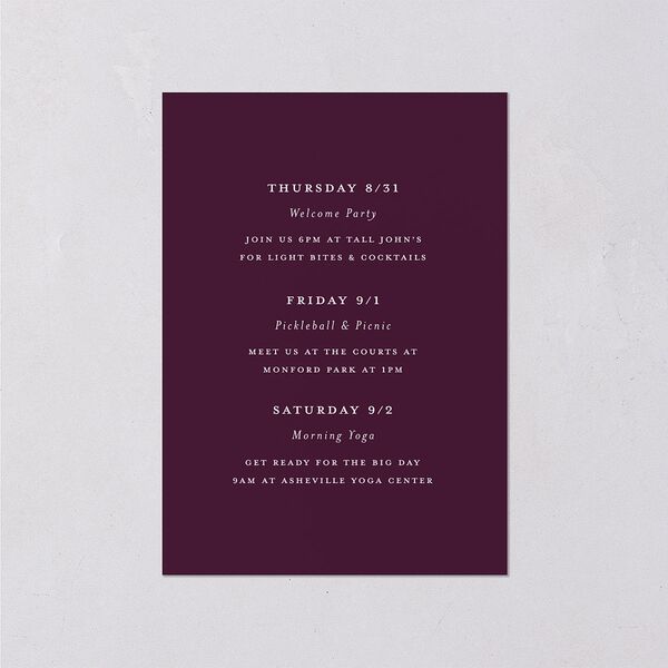 Formal Opulent Frame Wedding Enclosure Cards Bordeaux Gold Signature