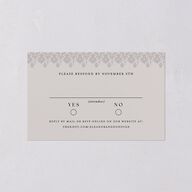 Dark Gothic Roses All-in-One Wedding Invitations Midnight Signature Light Both Recipient and Return Addresses No