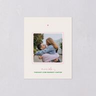 Whimsically Retro Handwritten Note Save the Date Petite Cards Kelly Green Signature smooth Blank No Standard
